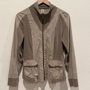 XCVI Women Jacket Utility Mock Cargo Zip Medium Active Outdoors *missing string